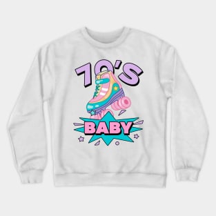 70S ROLLER Skating Crewneck Sweatshirt